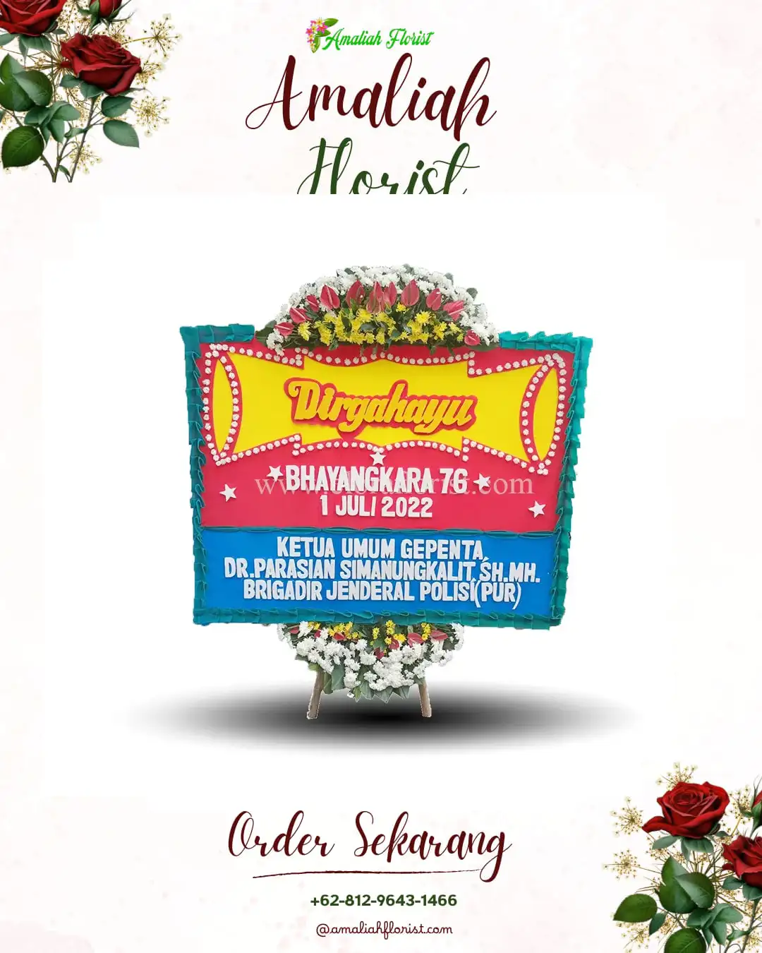 Papan Bunga HUT Ulang Tahun Buleleng